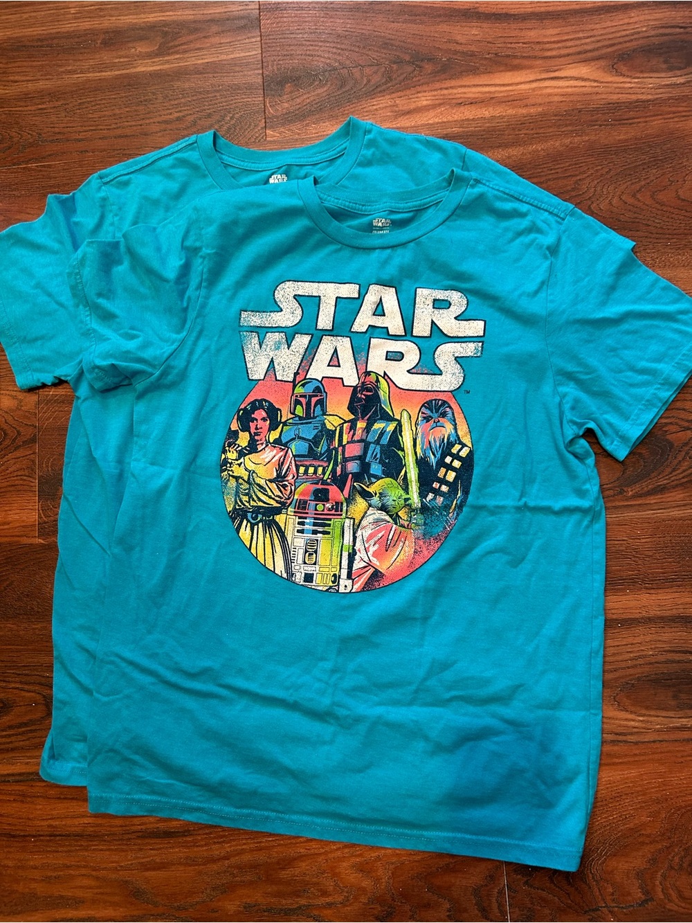 Star Wars Bright blue Graphic Tee set - Large